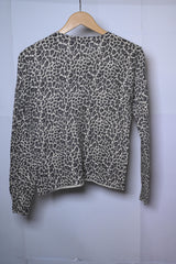 Oasis Cheetah Print Sweater - Small