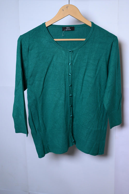 M&S Green Viscose Sweater