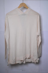 All Saints Off White Merino Wool Sweater - Large