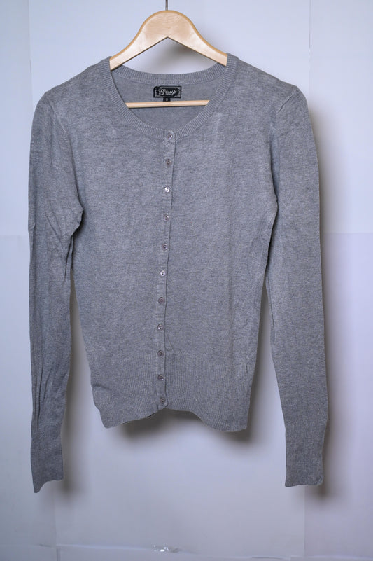 Gossip Knitwear Grey Viscose Sweater