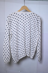 Thriftyfy Blue and White Sweater