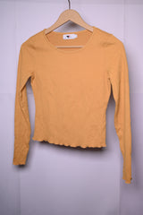 Temt Mustard Crop Top