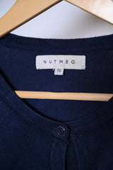 Nutmeg Navy Blue Viscose Sweater – Medium Size