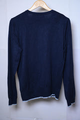 Nutmeg Navy Blue Viscose Sweater – Medium Size