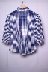 Jake Blue & White Checks Button-Down