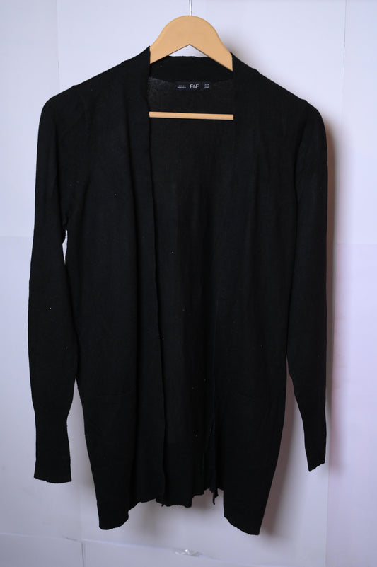 F&F Black Cotton Shrug