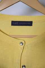 M&S Yellow Viscose Sweater - Large