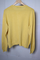 M&S Yellow Viscose Sweater - Large