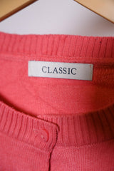 Classic Pink Acrylic Sweater – Medium Size