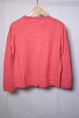 Classic Pink Acrylic Sweater – Medium Size