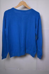 George Navy Blue Viscose Sweater - Small