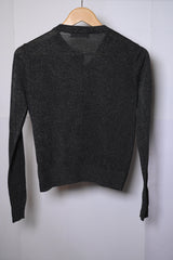 M&S Sparkly Gray Polyamide Sweater – Large Size