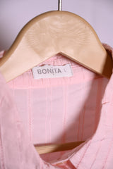 Bonita Peach Button-Down Blouse