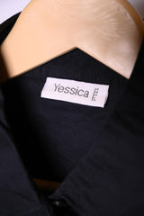 Yessica Black Button-Down Shirt