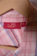 Bow Trend Pink Checkered Button-Down