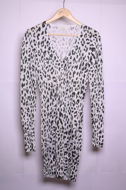 Zara Cheetah Print Dress - Large