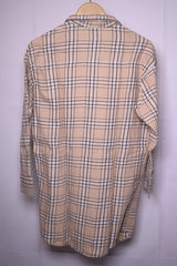 H&M Fawn Checkered Button-Down