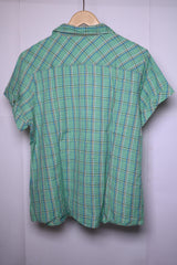 Biaggini Green Check Button-Down Blouse