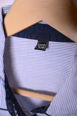 Pimkie Blue Stripes Button-Down