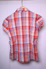 Z Fashion Red, Blue & White Checks Shirt