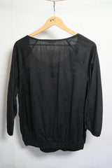 M&S Black Blouse – Medium