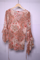 Fairweather Orange & Brown Blouse