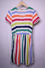 Tu Striped Multi-Colored Dress (Small, Good Condition)