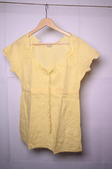 Esprit Yellow Button Down Blouse – Medium