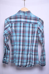 Denim Co Blue Checks Blouse – Small