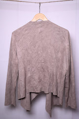 Dark Creme Polyester Shrug