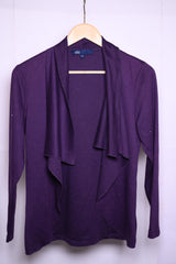 Purple Polyester Shrug