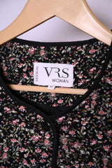 VRS Women Floral Button Down Jacket