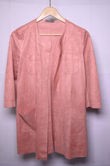 Pink Polyester Shrug