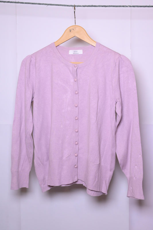 M&S Light Purple Viscose Sweater - Medium