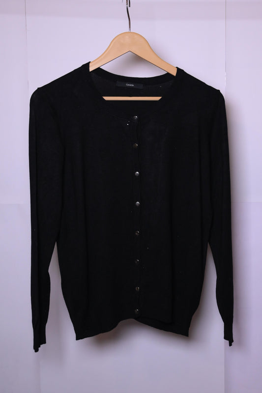 George Black Viscose Sweater - Small