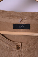 M&Co Light Brown Viscose Sweater - Large