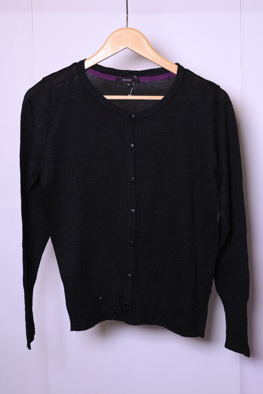 Therapy Sparkly Black Viscose Sweater