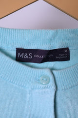 M&S Light Blue Viscose Sweater - Small