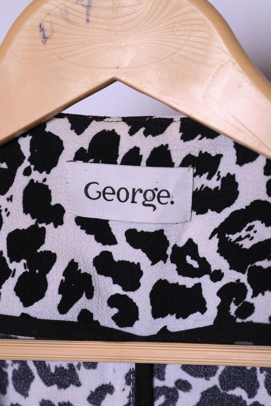 George Cheetah Chic Shrug - Black & White Statement Layer