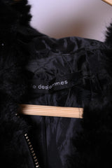 Ile Des Femmes Fluffy Black Zipper