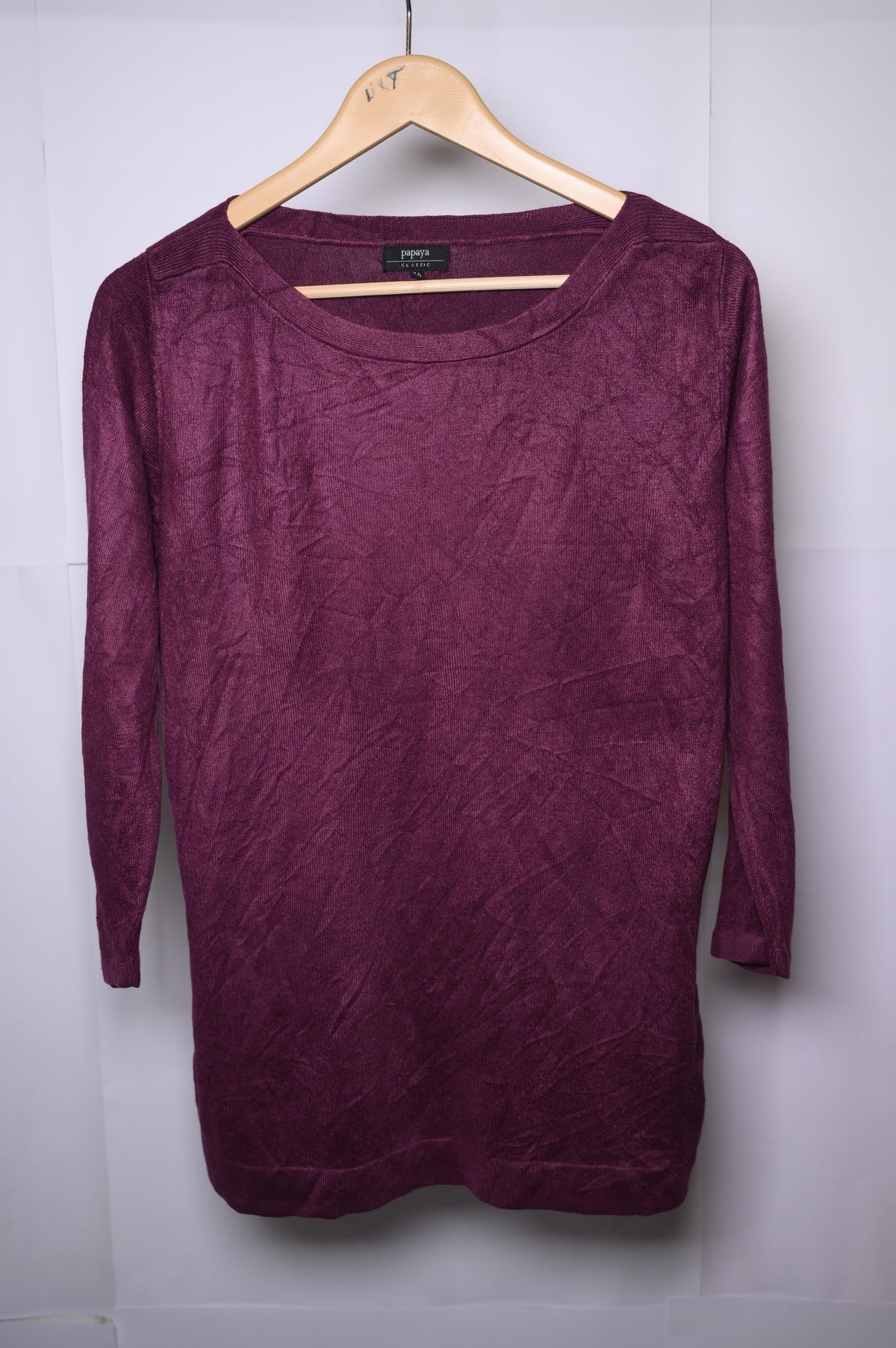 Papaya Deep Purple Winter Blouse