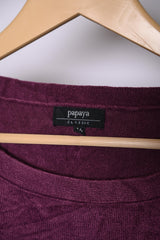 Papaya Deep Purple Winter Blouse