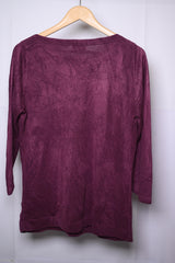 Papaya Deep Purple Winter Blouse