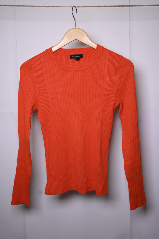 New Look Orange Small Sweatshirt