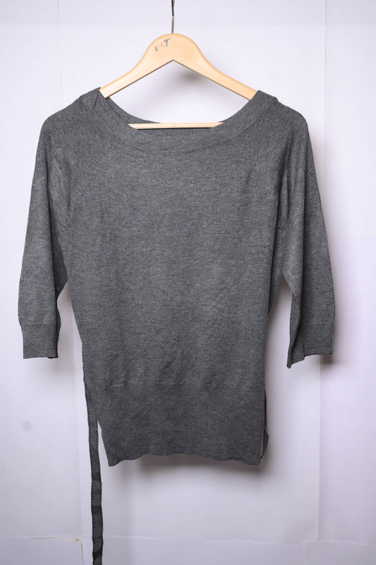 Evie Grey Winter Blouse (Small)