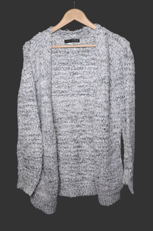 Elegant Grey Wool Shrug