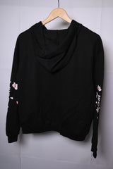 Romwe Black Hoodie - Medium