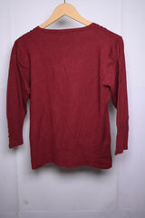 Roman Deep Red Sweatshirt - Medium