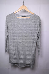 Zara Small Grey Casual Blouse