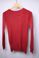 Nicole Maroon Sweatshirt - Small